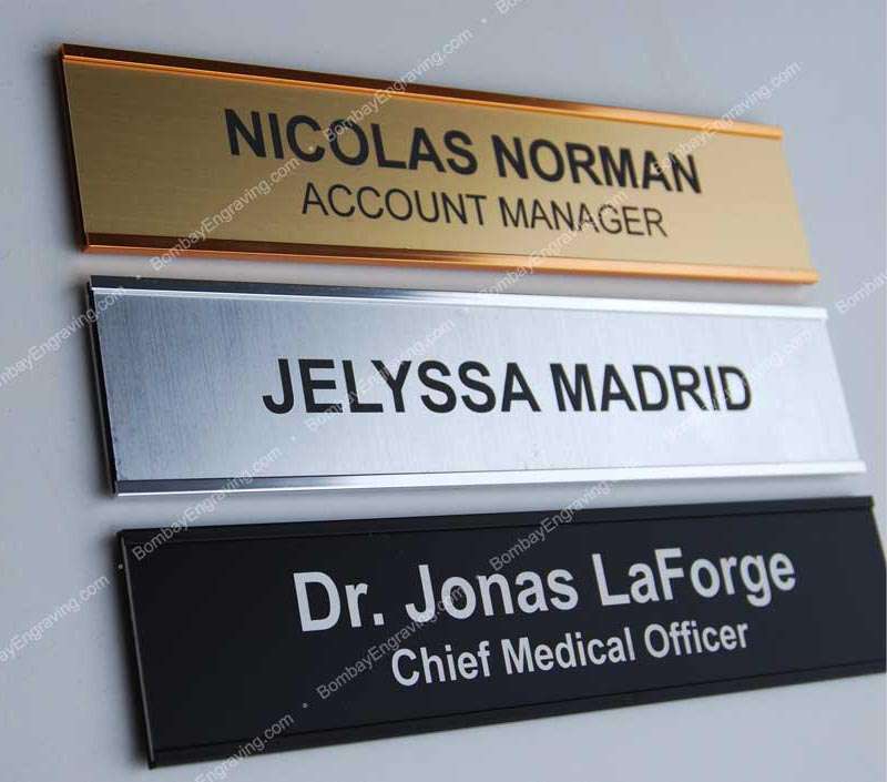 Engraved Office Door Sign With Frame